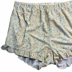 Weekend Edition Floral Print Women's Sleep Shorts Medium